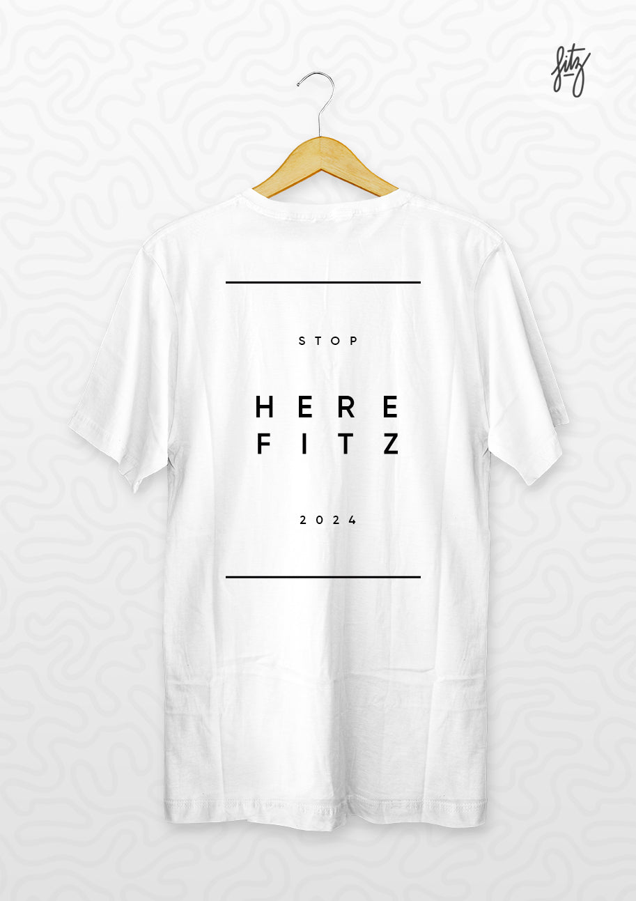 Polera "FITZ Stop here FITZ"